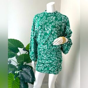 Zara green mini dress size Medium.